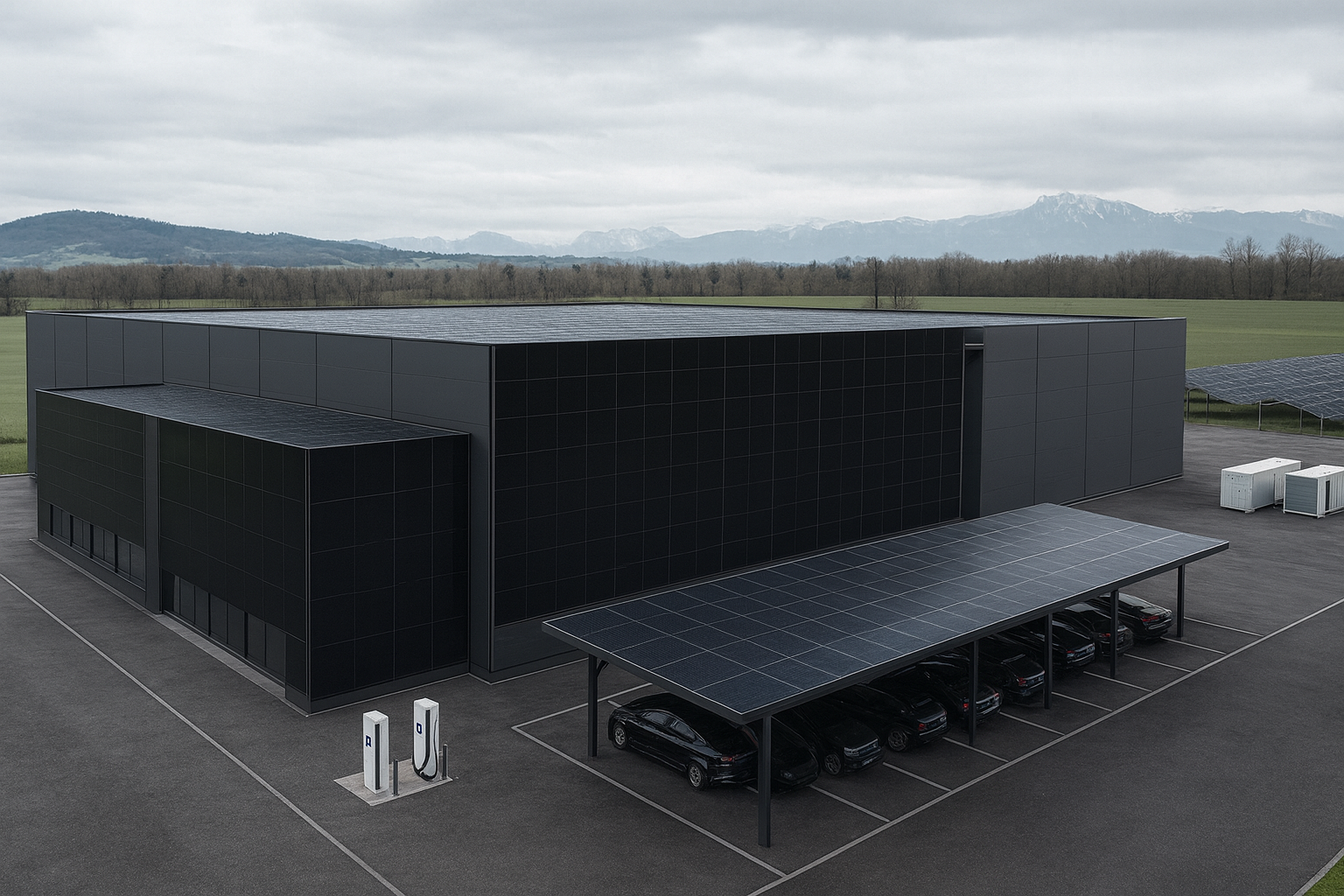 Technische Zeichnung einer Energielösung